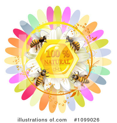 Royalty-Free (RF) Bees Clipart Illustration by merlinul - Stock Sample #1099026