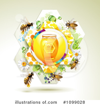 Royalty-Free (RF) Bees Clipart Illustration by merlinul - Stock Sample #1099028