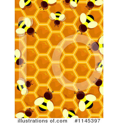 Honeycombs Clipart #1145397 by BNP Design Studio