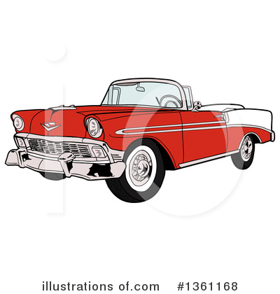Convertible Clipart #1361168 by LaffToon
