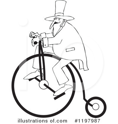 Royalty-Free (RF) Bicycle Clipart Illustration by djart - Stock Sample #1197987