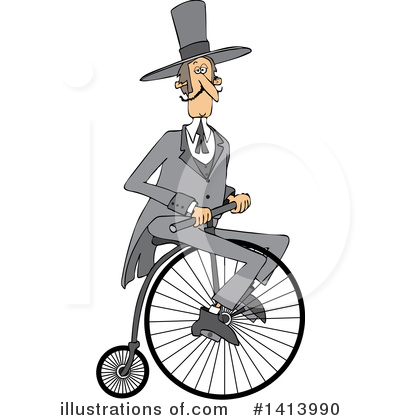 Penny Farthing Clipart #1413990 by djart