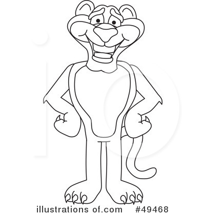 Jaguar Character Clipart #49468 by Mascot Junction