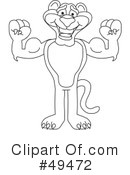 Big Cat Mascot Clipart #49472 by Mascot Junction