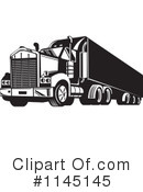 Big Rig Clipart #1145145 by patrimonio