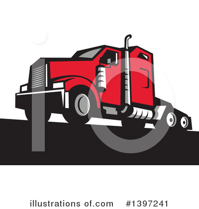 Trucking Clipart #1397241 by patrimonio