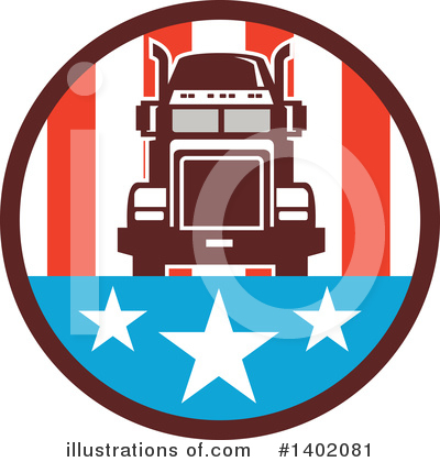 Trucking Industry Clipart #1402081 by patrimonio
