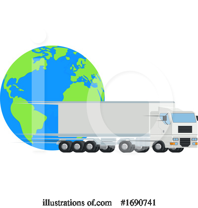 Trucking Industry Clipart #1690741 by AtStockIllustration