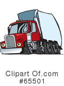 Big Rig Clipart #65501 by Dennis Holmes Designs