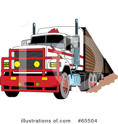 Truck Clipart #65504 by Dennis Holmes Designs