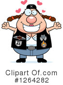 Biker Chick Clipart #1264282 by Cory Thoman