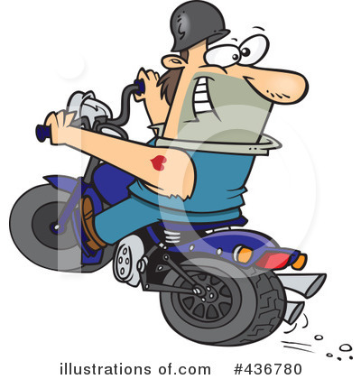 Biker Dude Clipart #436780 by toonaday