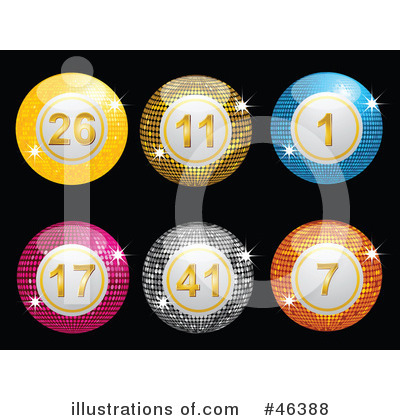 Royalty-Free (RF) Bingo Balls Clipart Illustration by elaineitalia - Stock Sample #46388