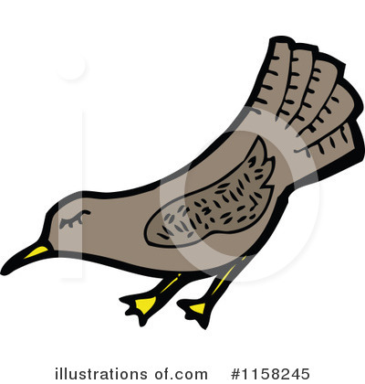 Royalty-Free (RF) Bird Clipart Illustration by lineartestpilot - Stock Sample #1158245