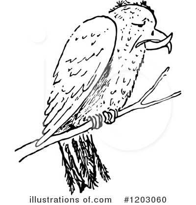 Royalty-Free (RF) Bird Clipart Illustration by Prawny Vintage - Stock Sample #1203060