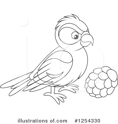 Royalty-Free (RF) Bird Clipart Illustration by Alex Bannykh - Stock Sample #1254330