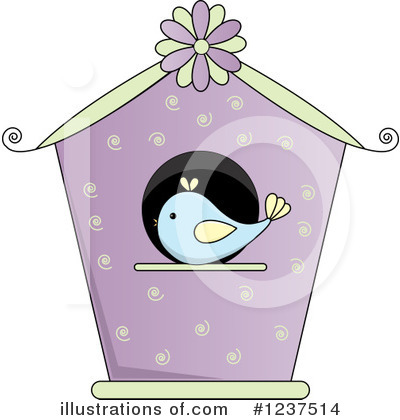 Bird House Clipart #1237514 by Pams Clipart