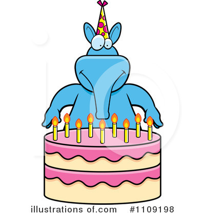 Royalty-Free (RF) Birthday Cake Clipart Illustration by Cory Thoman - Stock Sample #1109198