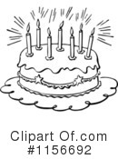 Birthday Cake Clipart #1156692 by BestVector