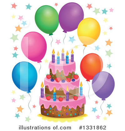 Party Balloon Clipart #1331862 by visekart