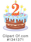 2nd birthday cake clipart