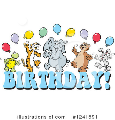 Birthday Clipart #1241591 by Johnny Sajem