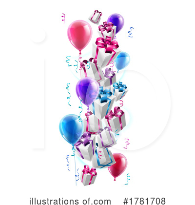 Party Balloons Clipart #1781708 by AtStockIllustration