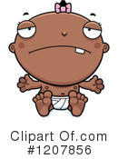 Black Baby Clipart #1207856 by Cory Thoman