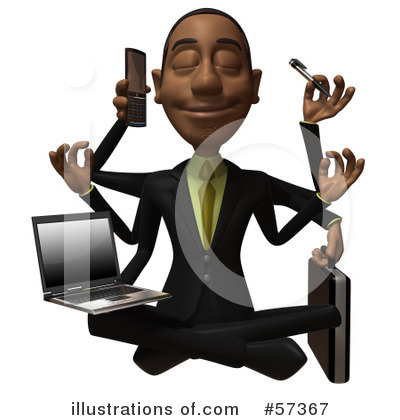 Black Businessman Character Clipart #57227 - Illustration by Julos