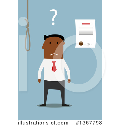 Royalty-Free (RF) Black Businessman Clipart Illustration by Vector Tradition SM - Stock Sample #1367798