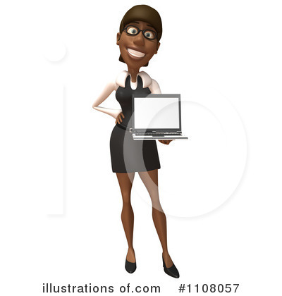 Black Businesswoman Clipart #84292 - Illustration by Julos