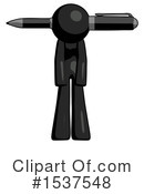 Black Design Mascot Clipart #1537548 by Leo Blanchette