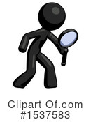 Black Design Mascot Clipart #1537583 by Leo Blanchette