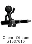 Black Design Mascot Clipart #1537610 by Leo Blanchette