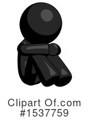 Black Design Mascot Clipart #1537759 by Leo Blanchette