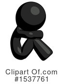 Black Design Mascot Clipart #1537761 by Leo Blanchette