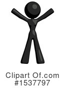 Black Design Mascot Clipart #1537797 by Leo Blanchette