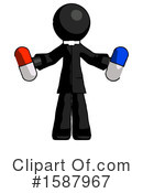 Black Design Mascot Clipart #1587967 by Leo Blanchette
