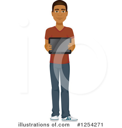 Black Man Clipart #1254271 by Amanda Kate