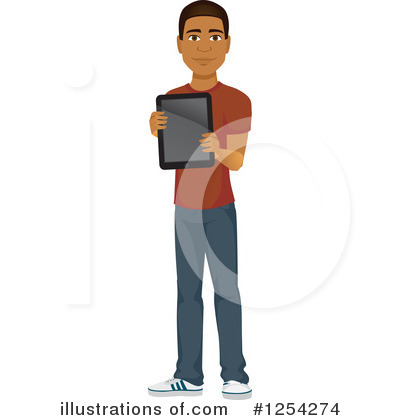 Black Man Clipart #1254274 by Amanda Kate