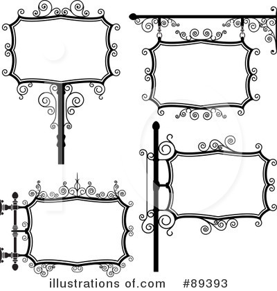 Wrought Iron Sign Clipart #89393 by Frisko