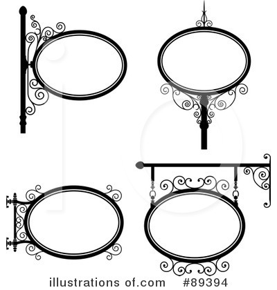 Wrought Iron Sign Clipart #89394 by Frisko
