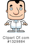 Block Head White Man Clipart #1329884 by Cory Thoman