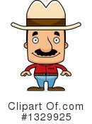 Block Headed Hispanic Man Clipart #1329925 by Cory Thoman