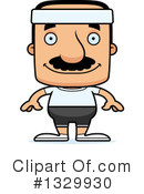 Block Headed Hispanic Man Clipart #1329930 by Cory Thoman