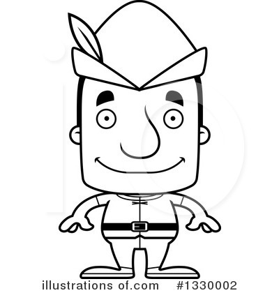 Royalty-Free (RF) Block Headed White Man Clipart Illustration by Cory Thoman - Stock Sample #1330002