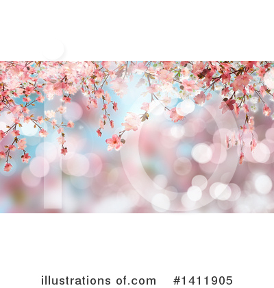 Blossoms Clipart #1411905 by KJ Pargeter