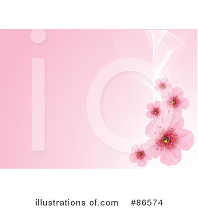 Royalty-Free (RF) Blossoms Clipart Illustration by Pushkin - Stock Sample #86574