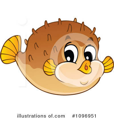Royalty-Free (RF) Blowfish Clipart Illustration by visekart - Stock Sample #1096951