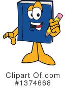 Blue Book Clipart #1374668 by Mascot Junction